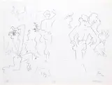 Jean Cocteau, Etudes de Danseurs, Barcelone, 1956, lithograph 140/150