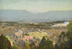 C.F. Mudie, The Valley, Kalorama (the Dandenongs), oil on canvas on board