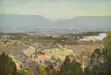 C.F. Mudie, The Valley, Kalorama (the Dandenongs), oil on canvas on board