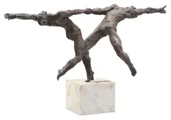 Charles Billich, Dancers, bronze on marble base