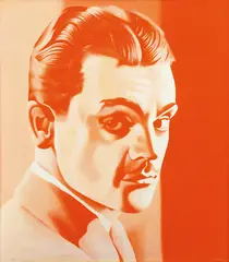 Ivan Durrant, Brother Can You Spare a Dime, James Cagney, 1974, acrylic on board
