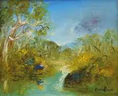 David Boyd, Chasing the Cockatoos, oil on canvas