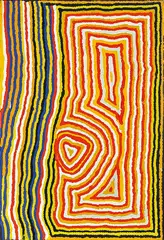 Ningie Nangala, Inyaroo Tjurrnu (Soakwater), 2003, acrylic on linen