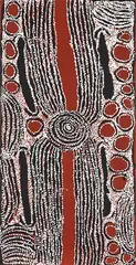 Rockhole Site at Wirrulnga by Ningura Naparrula, 2008, acrylic on linen, sold Oct 2012
