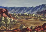 Ewald Namatjira, MacDonnell Ranges, watercolour
