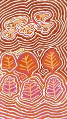 Pintuti by Linda Walker Naparrula, acrylic on linen, sold Oct 2012