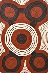 Ronnie Tjampitjinpa, Water Dreaming at Putungarri, 1996, synthetic polymer paint on linen