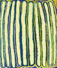 Nancy Taylor Kanu, Jantinti (Big Claypan in Karnu Country), 2009, acrylic on linen