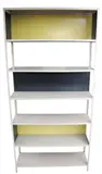 Friso Kramer, A DE BIJENKORF MODULAR SHELVING UNIT, DESIGNED, 1953, enamelled metal