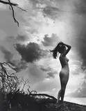 Nude on Hillside by Gordon De Lisle, vintage bromide photograph, sold Jul 2012