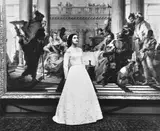 Bruno Benini, Catherine Patchell wearing Henry Haskin beaded 'Gown of the Year', National Gallery of Victoria