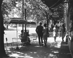 Wolfgang Sievers, Collins Street from no.9 looking towards Spring Street, Melbourne, 1964, silver gelatin photograph