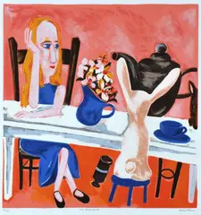 Charles Blackman, The Pink Alice, screenprint 75/75