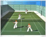 James Willebrant, A Perfect Day for Tennis, screenprint 76/100