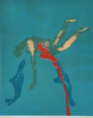 Shark Attack by Sidney Nolan, screenprint 12/70, sold Sep 2012