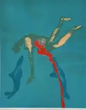 Sidney Nolan, Shark Attack, screenprint 12/70