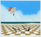 James Willebrant, Unexpected Aerial Achievement, 1981, screenprint 44/50