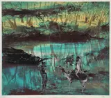Sidney Nolan, Burke at Riverbend, screenprint 1/60