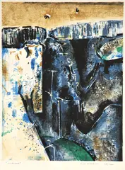 Fred Williams, Waterfall, screenprint 24/200