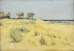 John Ford Paterson, On the Foreshore, 1907, oil on board