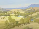 Harley Griffiths, New South Wales Landscape, 1964, oil on board
