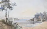 Conrad Martens, View of Point Piper, Sydney Harbour, from Shark Point, watercolour