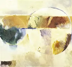 Mac Betts, Mirage on the Nullarbor Plains 1985 (Number 12 Nullarbor Series), oil on canvas