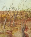 Withered Trees by Sidney Nolan, circa 1952, oil and enamel on board, offered Sep 2012