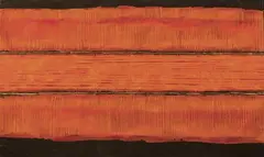 Kate Briscoe, Earth Lines - Orange Wrap 3, 2002, mixed media on canvas