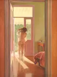 Brian Dunlop, Bedroom, 1990, oil on linen