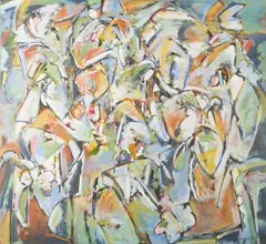 Bruno Leti, Girrawheen II, 1987, acrylic on canvas