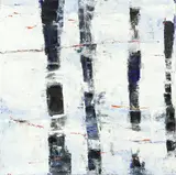 Hannah Hall, Mooring Poles 2, 2002, oil on canvas