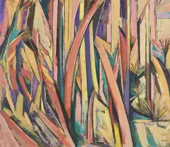 Jennifer Plunkett, Forest After Rain, 1995, oil on canvas
