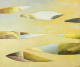 Juliette Holmes A Court, Sand and Opals, 1999, acrylic on canvas