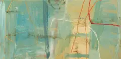 George Raftopoulos, Boats in the River Seine II, 2001, acrylic on canvas