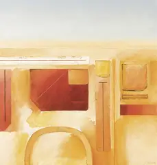 Noon Flight Over Fields by Jules Sher, 2001, acrylic on canvas, sold Aug 2012