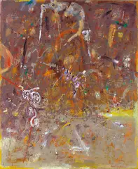 Frank Hodgkinson, Sea Fossils Shore, 1989, oil on canvas