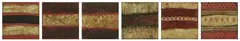 Kate Briscoe, Group of 6 works, mixed media on canvas (6)