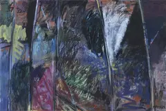 Richard Hook, Cataract Gorge I, 1989, mixed media on paper