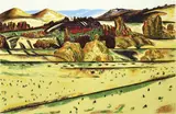 Jeff Makin, Rubicon Valley, 1996, screenprint 44/65