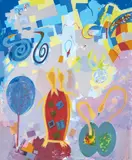Rafael Gurvich, The Parade, screenprint 7/65