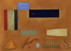 Peter D. Cole, Ochre Landscape, 1994, mixed media
