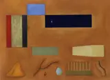 Peter D. Cole, Ochre Landscape, 1994, mixed media