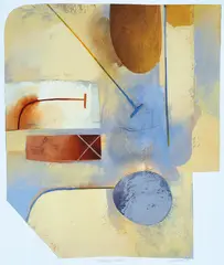 Jules Sher, Wheatland Aerial, 1997, mixed media on paper