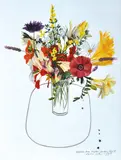 David Rose, Flowers from Mieke's Garden (Day 2), 1995, watercolour