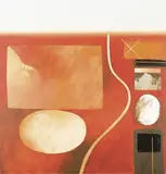 Jules Sher, Kalgoorlie Ariel, 1998, acrylic on board