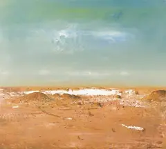 Salt Plain by Ken Johnson, 1998, acrylic on canvas, sold Aug 2012