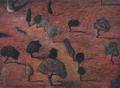 Ronald Quick, Now Dancing, mixed media on paper