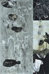 Belinda Fox, Rose, 2005, etching and collage 1/3