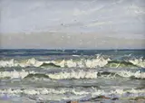 Will Ashton, Seascape, oil on canvas on board
